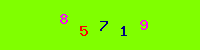 Blue Captcha Image