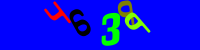 Blue Captcha Image