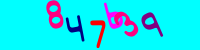 Blue Captcha Image