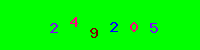 Blue Captcha Image