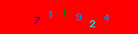 Blue Captcha Image