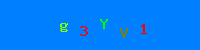 Blue Captcha Image