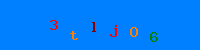 Blue Captcha Image