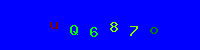 Blue Captcha Image