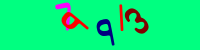 Blue Captcha Image