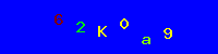 Blue Captcha Image