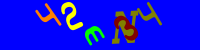 Blue Captcha Image