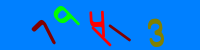 Blue Captcha Image