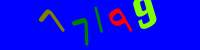 Blue Captcha Image