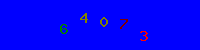 Blue Captcha Image