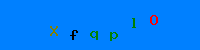 Blue Captcha Image