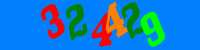 Blue Captcha Image