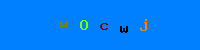 Blue Captcha Image