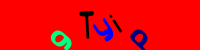 Blue Captcha Image