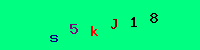 Blue Captcha Image
