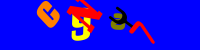 Blue Captcha Image