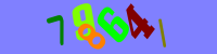 Blue Captcha Image