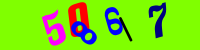 Blue Captcha Image