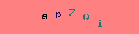Blue Captcha Image