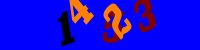 Blue Captcha Image