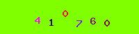 Blue Captcha Image