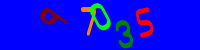 Blue Captcha Image