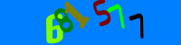 Blue Captcha Image