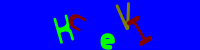 Blue Captcha Image