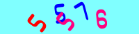 Blue Captcha Image