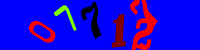 Blue Captcha Image