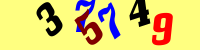 Blue Captcha Image