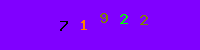 Blue Captcha Image