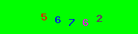 Blue Captcha Image