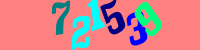 Blue Captcha Image