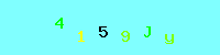 Blue Captcha Image