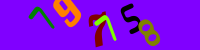Blue Captcha Image
