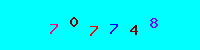 Blue Captcha Image