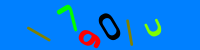 Blue Captcha Image