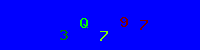 Blue Captcha Image