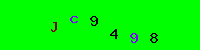 Blue Captcha Image