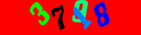 Blue Captcha Image