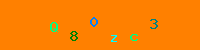 Blue Captcha Image