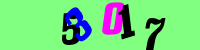 Blue Captcha Image