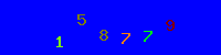 Blue Captcha Image