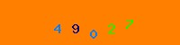 Blue Captcha Image