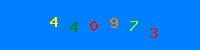 Blue Captcha Image