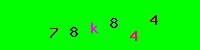Blue Captcha Image