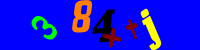 Blue Captcha Image