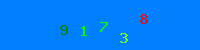Blue Captcha Image