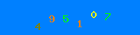 Blue Captcha Image